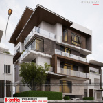 1 Biệt thự hiện đại đẹp có tầng hầm tại thái bình sh btd 0069