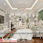 14 Mẫu nội thất phòng ngủ con gái biệt thự tân cổ điển 3 tầng tại sài gòn sh btp 0131