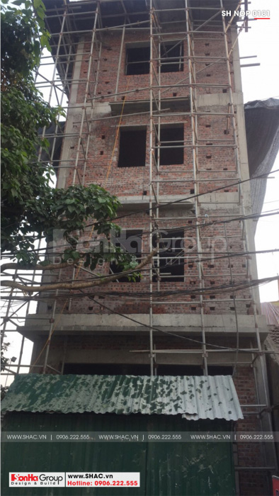 2 Ảnh thi công nhà ống pháp 5 tầng tại nghệ an sh nop 0181