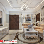 2 Mẫu nội thất phòng khách biệt thự tân cổ điển 3 tầng tại hải phòng