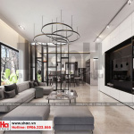 2 Mẫu nội thất phòng khách hiện đại biệt thự đơn lập khu đô thị waterfront hải phòng sh wfc 004