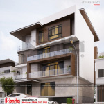 2 Mẫu thiết kế biệt thự hiện đại 5 tầng tại thái bình sh btd 0069