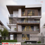 3 Thiết kế biệt thự hiện đại mặt tiền 15m tại thái bình sh btd 0069