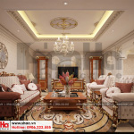 3 Thiết kế nội thất phòng khách biệt thự tân cổ điển đẹp tại sài gòn sh btp 0131