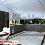 4 Mẫu nội thất phòng bếp ăn biệt thự tân cổ điển mặt tiền 7,4m tại hải phòng