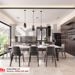 4 Mẫu nội thất phòng bếp ăn hiện đại biệt thự đơn lập khu đô thị waterfront hải phòng sh wfc 004