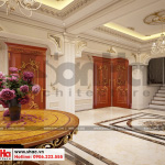 4 Mẫu nội thất sảnh thang biệt thự tân cổ điển 3 tầng tại sài gòn sh btp 0131