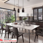 5 Thiết kế nội thất phòng bếp ăn hiện đại biệt thự đơn lập khu đô thị waterfront hải phòng sh wfc 004