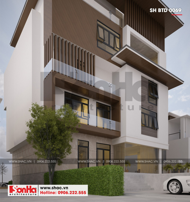 7 Thiết kế biệt thự hiện đại đẹp tại thái bình sh btd 0069