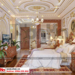 7 Thiết kế nội thất phòng ngủ giám đốc biệt thự tân cổ điển 3 tầng tại sài gòn sh btp 0131
