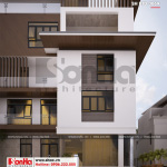 8 Mẫu thiết kế biệt thự hiện đại 5 tầng tại thái bình sh btd 0069