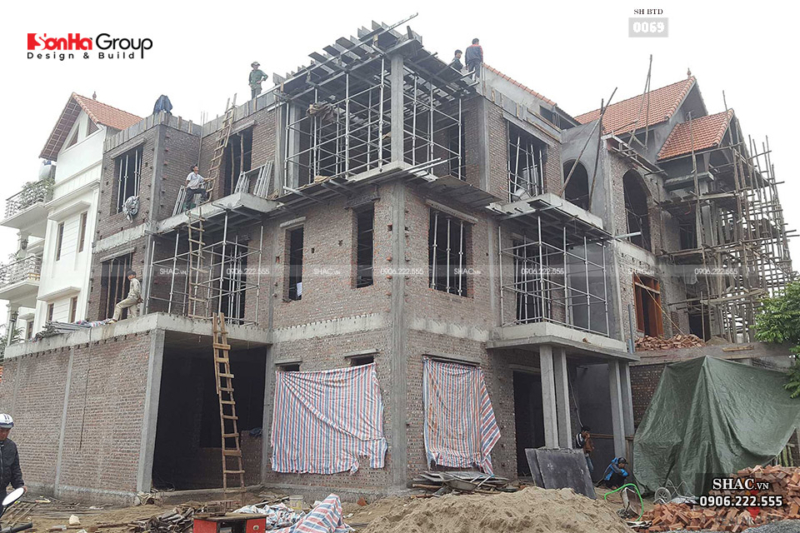 Biệt thự phố hiện đại mặt tiền 15m có tầng hầm tại Thái Bình 1