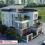 1 Thiết kế biệt thự hiện đại đẹp tại quảng ninh sh btd 0070