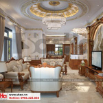 2 Mẫu nội thất phòng khách biệt thự đơn lập khu đô thị Senturia Vườn lài An Phú Đông Sài Gòn