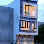 2 Mẫu thiết kế nhà ống hiện đại 3 tầng tại hải dương sh nod 0193