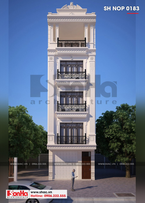 2 Mẫu thiết kế nhà phố liền kề tại quảng ninh sh nop 0183