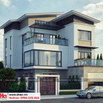 Biệt thự 3 tầng có gara ô tô và sân vườn