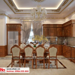 5 Thiết kế nội thất phòng bếp ăn tân cổ điển khu đô thị Senturia Vườn lài An Phú Đông Sài Gòn