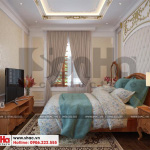 9 Thiết kế nội thất phòng ngủ 2 tân cổ điển khu đô thị Senturia Vườn lài An Phú Đông Sài Gòn
