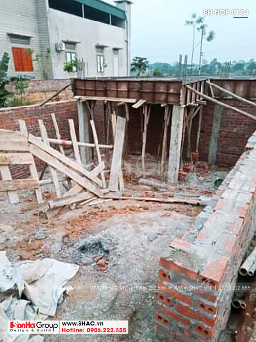 1 Ảnh thi công nhà ống tân cổ điển tại phú thọ sh nop 0184