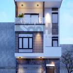 2 Mẫu nhà ống hiện đại 3 tầng đẹp tại hải phòng sh nod 0194