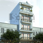 2 Mẫu thiết kế nhà ống pháp 5 tầng tại hải phòng sh nop 0185