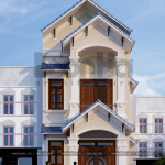 2 Mẫu thiết kế nhà ống tân cổ điển 2 tầng tại phú thọ sh nop 0184