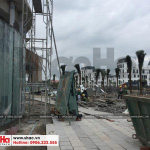 8 Ảnh thực tế hiện trạng thi công tiệm bánh cafe tại trung tâm thương mại vinhomes imperia hải phòng