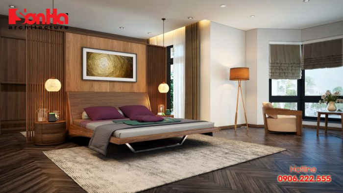 Thiết kế nội thất phòng ngủ hiện đại thoáng đãng mang lại giấc ngủ ngon 