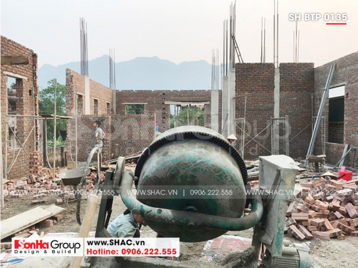 1 Ảnh thi công biệt thự tân cổ điển đẹp tại hòa bình sh btp 0135