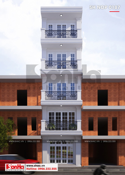 1 Thiết kế nhà ống tân cổ điển tại hải phòng sh nop 0187