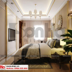 14 Mẫu nội thất tân cổ điển phòng ngủ 1 khu shophouse tại quảng ninh