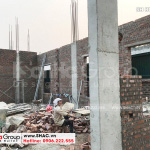 2 Ảnh thi công biệt thự tân cổ điển 3 tầng tại hòa bình sh btp 0135