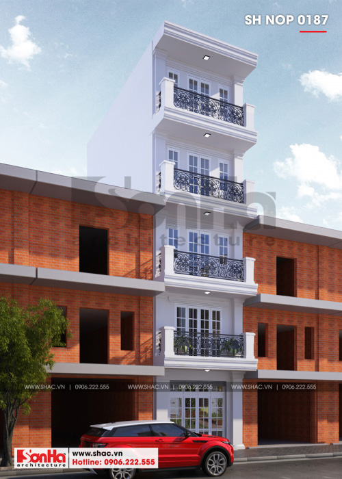 2 Mẫu nhà ống tân cổ điển đẹp tại hải phòng sh nop 0187