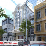 2 Mẫu thiết kế nhà ống pháp 3 tầng tại quảng ninh sh nop 0186