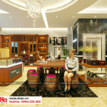 2 Mẫu thiết kế nội thất shop rượu nhà phố liền kề tại quảng ninh