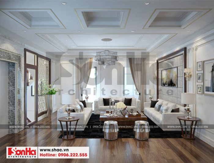 KTS Sơn Hà luôn cập nhật các biện pháp thi công nội thất phòng khách mới nhất để mang đến cho quý khách hàng những không gian sống vương giả nhất 