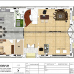 5 Mặt bằng công năng tầng 1 biệt thự tân cổ điển 3 tầng tại hòa bình sh btp 0135