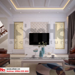 5 Mẫu nội thất phòng khách biệt thự hiện đại mặt tiền 9m tại hải phòng sh btd 0071