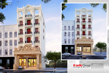 Biệt thự 5 tầng diện tích 245m2 có tầng hầm