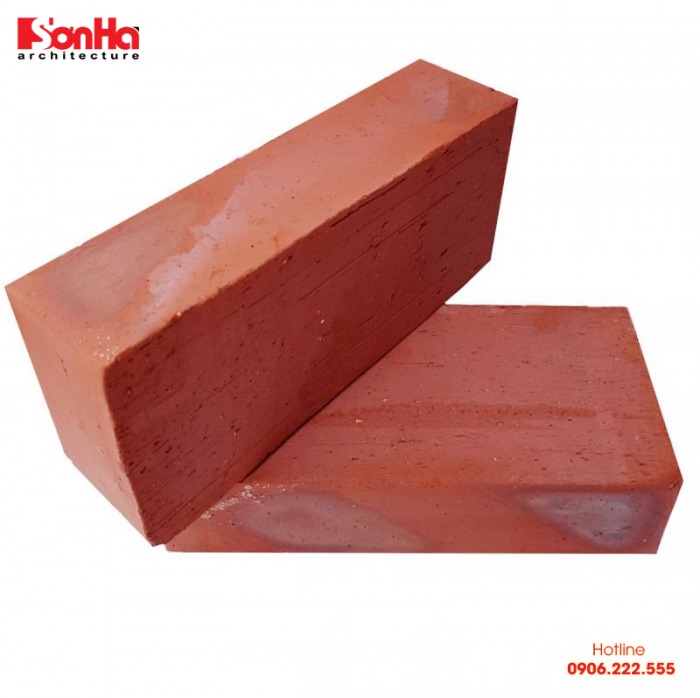 Gạch đỏ đặc được sử dụng khá phổ biến từ xây các nhà phố đến các mẫu biệt thự đẹp 
