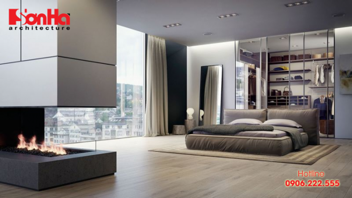 Không gian phòng ngủ sang trọng đẳng cấp phong cách hiện đại 