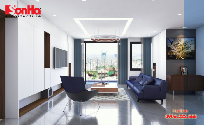 Việc trang trí nội thất phù hợp sẽ giúp không gian phòng khách thoáng đẹp hơn 