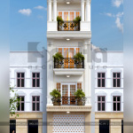 1 Thiết kế nhà ống tân cổ điển đẹp tại hải phòng sh nop 0188