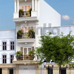 2 Mẫu nhà ống tân cổ điển 4 tầng tại hải phòng sh nop 0188