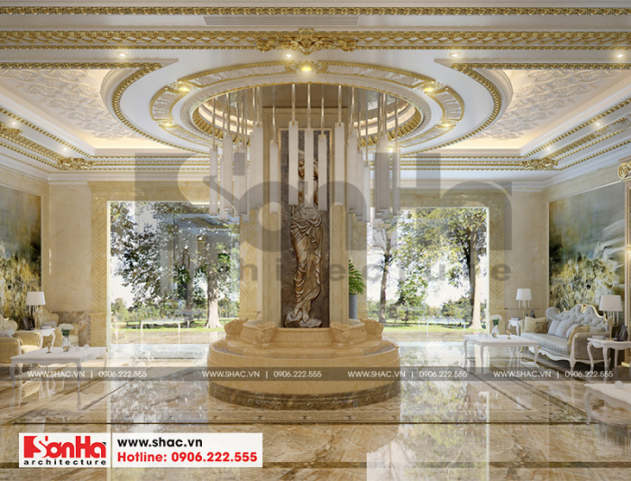 2 Mẫu nội thất sảnh lễ tân khách sạn 3 sao tại bắc ninh