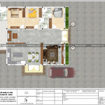 3 Mặt bằng công năng tầng 1 biệt thự sân vườn tại hải phòng sh btp 0136