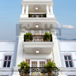 3 Mặt tiền nhà ống kiến trúc tân cổ điển đẹp tại hải phòng sh nop 0188