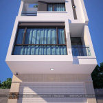 3 Mặt tiền nhà ống kiểu hiện đại mặt tiền 5m tại quảng ninh sh nod 0196