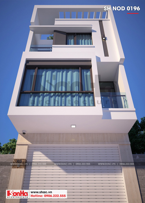 3 Mặt tiền nhà ống kiểu hiện đại mặt tiền 5m tại quảng ninh sh nod 0196